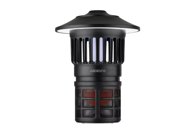 ARDESTO mosquito killer lantern, 5W, 2.5-5 hours oper. time, 6000-6500K, battery cap. 2000 mAh., USB-C/USB-A, black