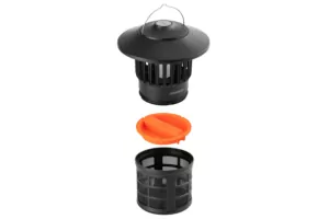 ARDESTO mosquito killer lantern, 5W, 2.5-5 hours oper. time, 6000-6500K, battery cap. 2000 mAh., USB-C/USB-A, black