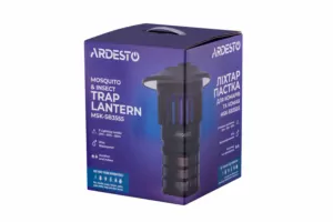 ARDESTO mosquito killer lantern, 5W, 2.5-5 hours oper. time, 6000-6500K, battery cap. 2000 mAh., USB-C/USB-A, black
