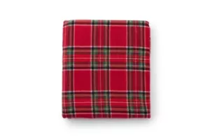 ARDESTO Плед Fleece, 160х200 см, 100% полиэстер, клетка красная
