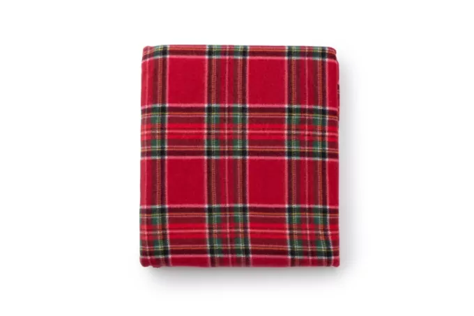 ARDESTO Плед Fleece, 160х200 см, 100% полиэстер, клетка красная