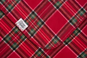 ARDESTO Плед Fleece, 160х200 см, 100% полиэстер, клетка красная