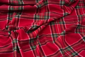 ARDESTO Плед Fleece, 160х200 см, 100% полиэстер, клетка красная