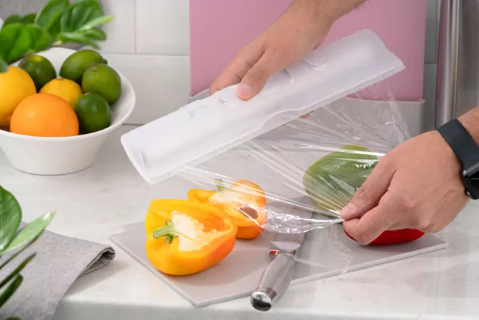 ARDESTO Кухонний диспенсер для харчової плівки та фольги Fresh, 90 х 336 х 55 мм, прозорий, пластик