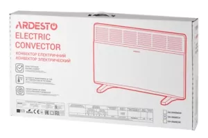 ARDESTO Конвектор електричний СН-2000ECW, 2000 Вт, 20 м2, LED-дисплей, IP24, антрацит матовий