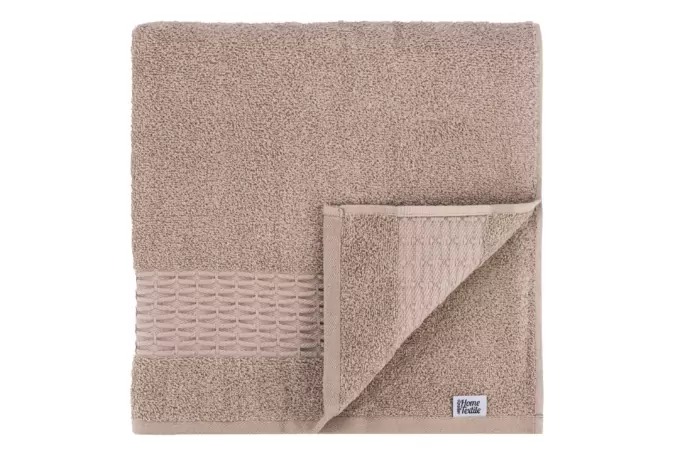 ARDESTO Terry towel set Lotus 2 pcs., 50х90cm, 70х140cm, 100% cotton, beige
