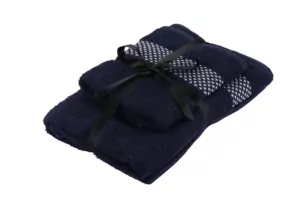 ARDESTO Terry towel set Holiday 2 pcs., 50х90cm, 70х140cm, 100% cotton, indigo