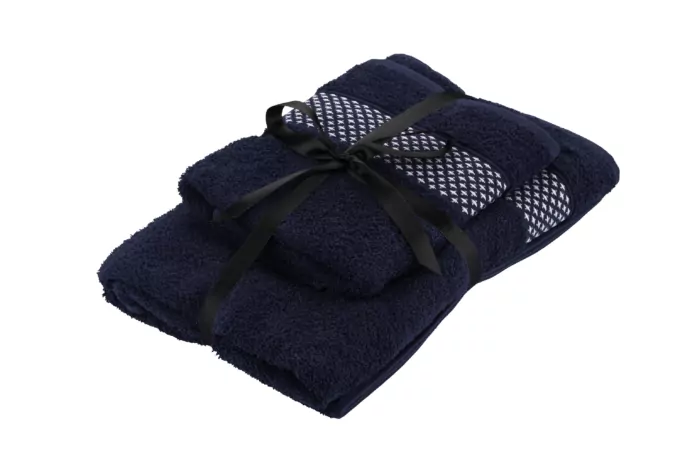 ARDESTO Terry towel set Holiday 2 pcs., 50х90cm, 70х140cm, 100% cotton, indigo