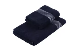 ARDESTO Terry towel set Holiday 2 pcs., 50х90cm, 70х140cm, 100% cotton, indigo