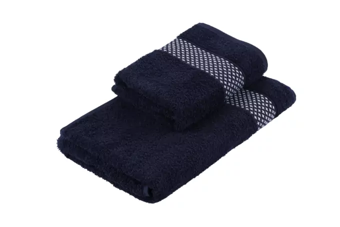 ARDESTO Terry towel set Holiday 2 pcs., 50х90cm, 70х140cm, 100% cotton, indigo