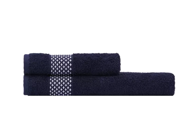 ARDESTO Terry towel set Holiday 2 pcs., 50х90cm, 70х140cm, 100% cotton, indigo