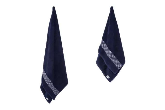 ARDESTO Terry towel set Holiday 2 pcs., 50х90cm, 70х140cm, 100% cotton, indigo