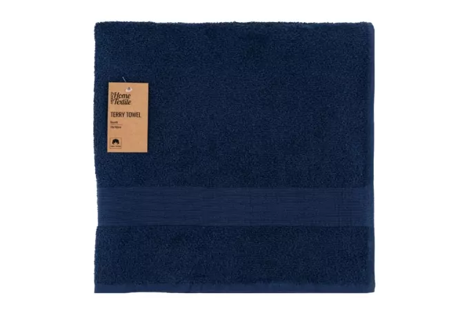 ARDESTO Terry towel Benefit, 70х140cm, 100% cotton, dark blue