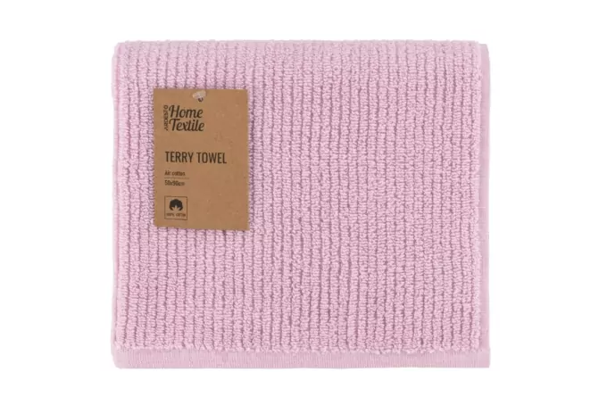 ARDESTO Terry towel Air, pink, 50x90cm, 100% cotton