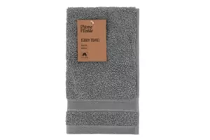 ARDESTO Terry towel SuperSoft, grey, 30x50cm, 100% cotton