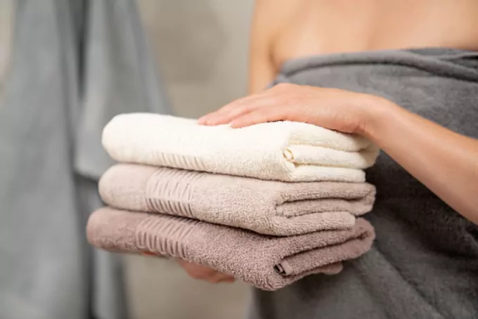 ARDESTO Terry towel set Lotus 2 pcs., 50х90cm, 70х140cm, 100% cotton, beige