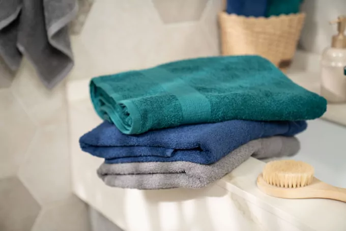 ARDESTO Terry towel Benefit, 70х140cm, 100% cotton, dark blue