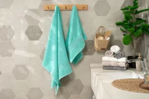 ARDESTO Terry towel Benefit, 70х140cm, 100% cotton, aqua