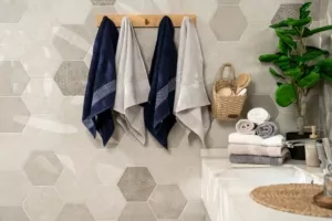 ARDESTO Terry towel set Holiday 4 pcs., 50х90cm, 2 pcs. – indigo, 2 pcs. – silver, 100% cotton