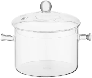 ARDESTO Casserole Black Mars, 1500 ml, borosilicate glass