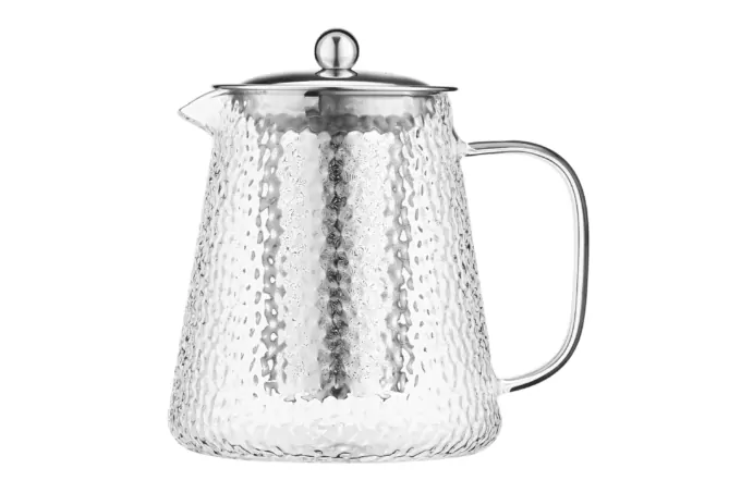 ARDESTO Teapot Gemini, 950 ml, borosilicate glass, stainless steel