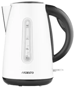 ARDESTO Електрочайник  1.7л, Strix, метал, білий