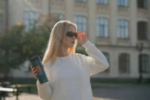 ARDESTO Термочашка Coffee time Red Cat 450 мл, нержавеющая сталь, синий