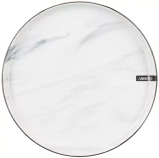 ARDESTO Dinner plate Marmo, 27 cm, white, ceramics