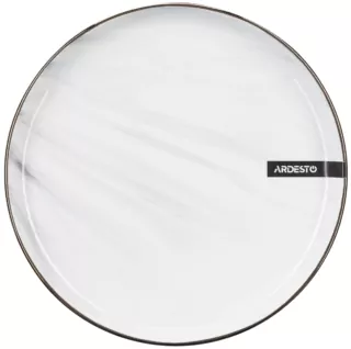 ARDESTO Dessert plate Marmo, 19 cm, white, ceramics