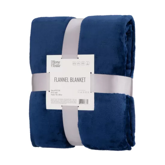 ARDESTO Плед Flannel, 160х200см, 100% полиэстер, синий