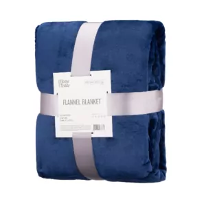 ARDESTO Плед Flannel, 200×220 см, 100% полиэстер, синий
