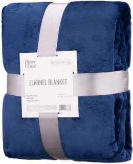 ARDESTO Плед Flannel, 200×220 см, 100% полиэстер, синий