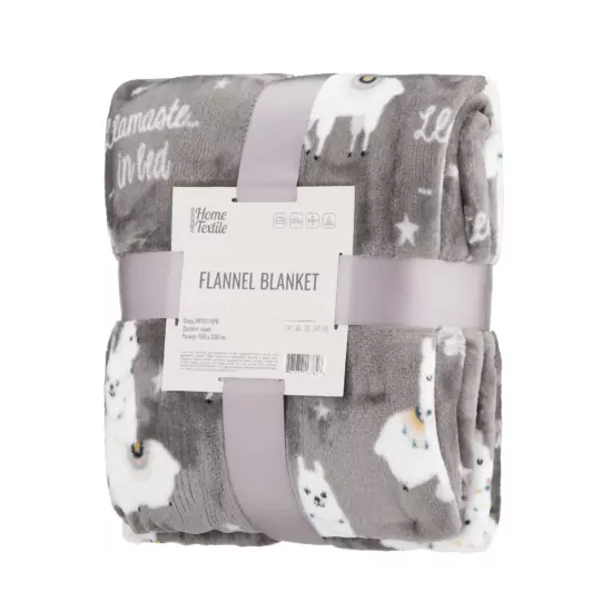 ARDESTO Плед Flannel, 160х200см, 100% полиэстер, ламы