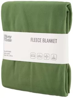 ARDESTO Плед Fleece, 160×200 см, 100% полиэстер, зеленый
