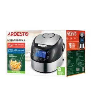 ARDESTO multicooker, 860W, bowl-5L, electronic control, fry basket , inox/plastic , silver