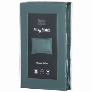 ARDESTO Наволочка Mix&Match Premium, 50х70+5см, 100% хлопок, сатин, зеленый
