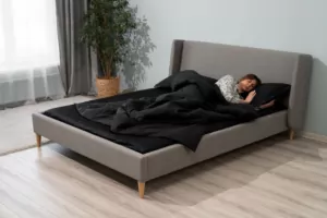ARDESTO Простынь Mix&Match Premium, 240×260см, 100% хлопок, сатин, черный