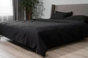 ARDESTO Простынь Mix&Match Premium, 240×260см, 100% хлопок, сатин, черный
