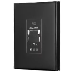 ARDESTO Пододеяльник Mix&Match Premium, 160х220см, 100% хлопок, сатин, черный