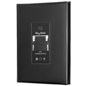 ARDESTO Простынь Mix&Match Premium, 240×260см, 100% хлопок, сатин, черный