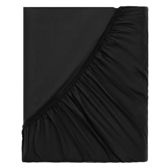 ARDESTO Простынь на резинке Mix&Match Premium, 180×200+30см, 100% хлопок, сатин, черный
