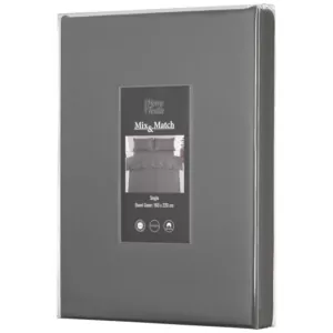 ARDESTO Пододеяльник Mix&Match Premium, 160х220см, 100% хлопок, сатин, серый
