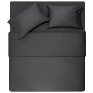 ARDESTO Простынь на резинке Mix&Match Premium, 160х200+30см, 100% хлопок, сатин, серый