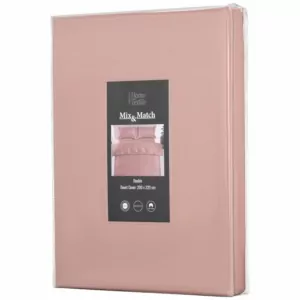 ARDESTO Duvet Cover Mix&Match Premium, sateen, nude, 200x220cm, 100% cotton