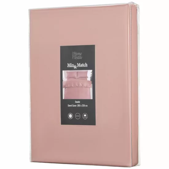ARDESTO Duvet Cover Mix&Match Premium, sateen, nude, 200x220cm, 100% cotton