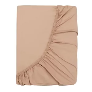 ARDESTO Простынь на резинке Mix&Match, 180×200+30см, 100% хлопок, сатин, бежевый