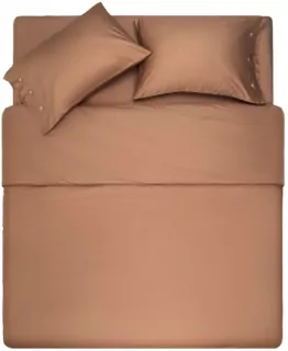 ARDESTO Простынь на резинке Mix&Match, 160х200+30см, 100% хлопок, сатин, шоколад