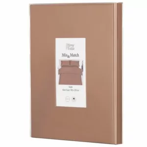 ARDESTO Пододеяльник Mix&Match, 160х220см, 100% хлопок, сатин, шоколад