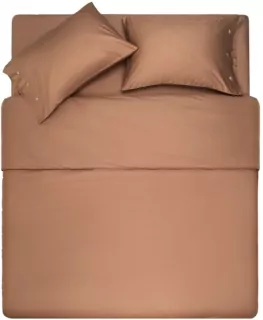 ARDESTO Простынь на резинке Mix&Match, 180×200+30см, 100% хлопок, сатин, шоколад