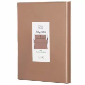 ARDESTO Пододеяльник Mix&Match, 200х220см, 100% хлопок, сатин, шоколад